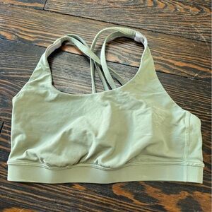 Lululemon women’s sports bra - muted green - size 6